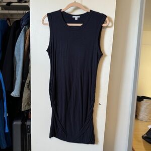 James Perse Navy Mini Dress with side ruching